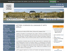 Tablet Screenshot of lesla.univ-lyon2.fr