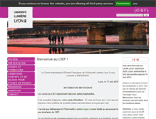Tablet Screenshot of cief.univ-lyon2.fr